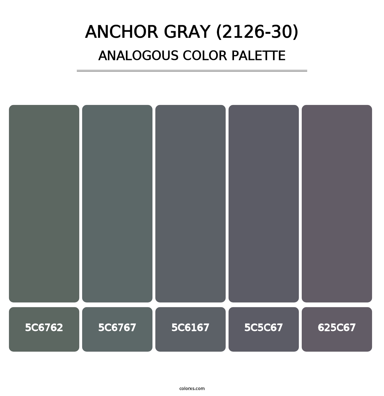 Anchor Gray (2126-30) - Analogous Color Palette