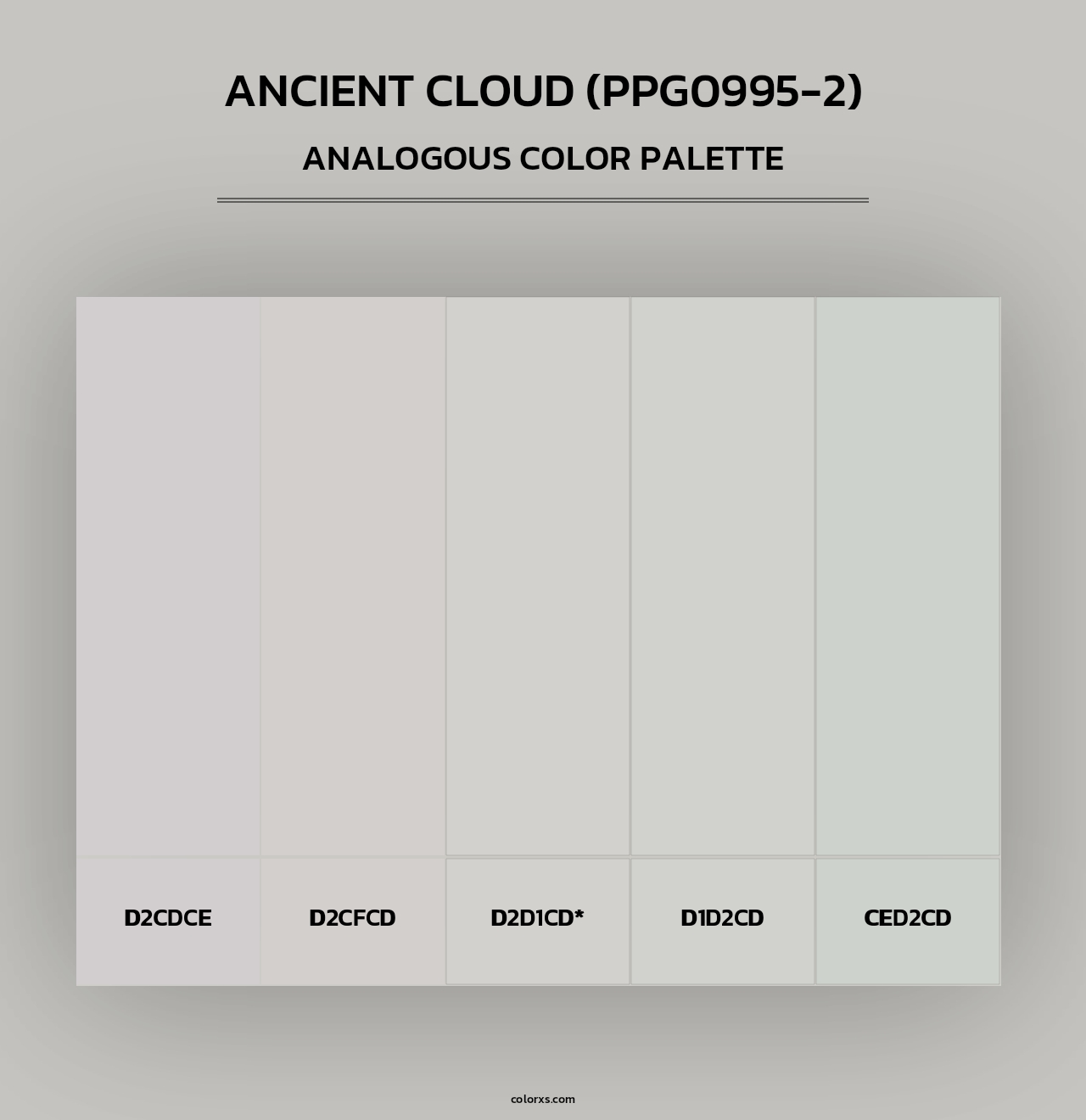 Ancient Cloud (PPG0995-2) - Analogous Color Palette