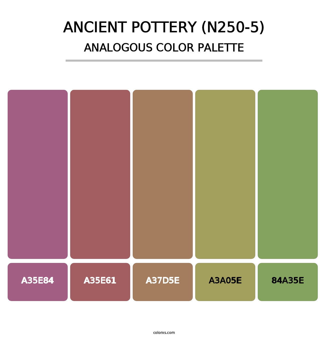 Ancient Pottery (N250-5) - Analogous Color Palette