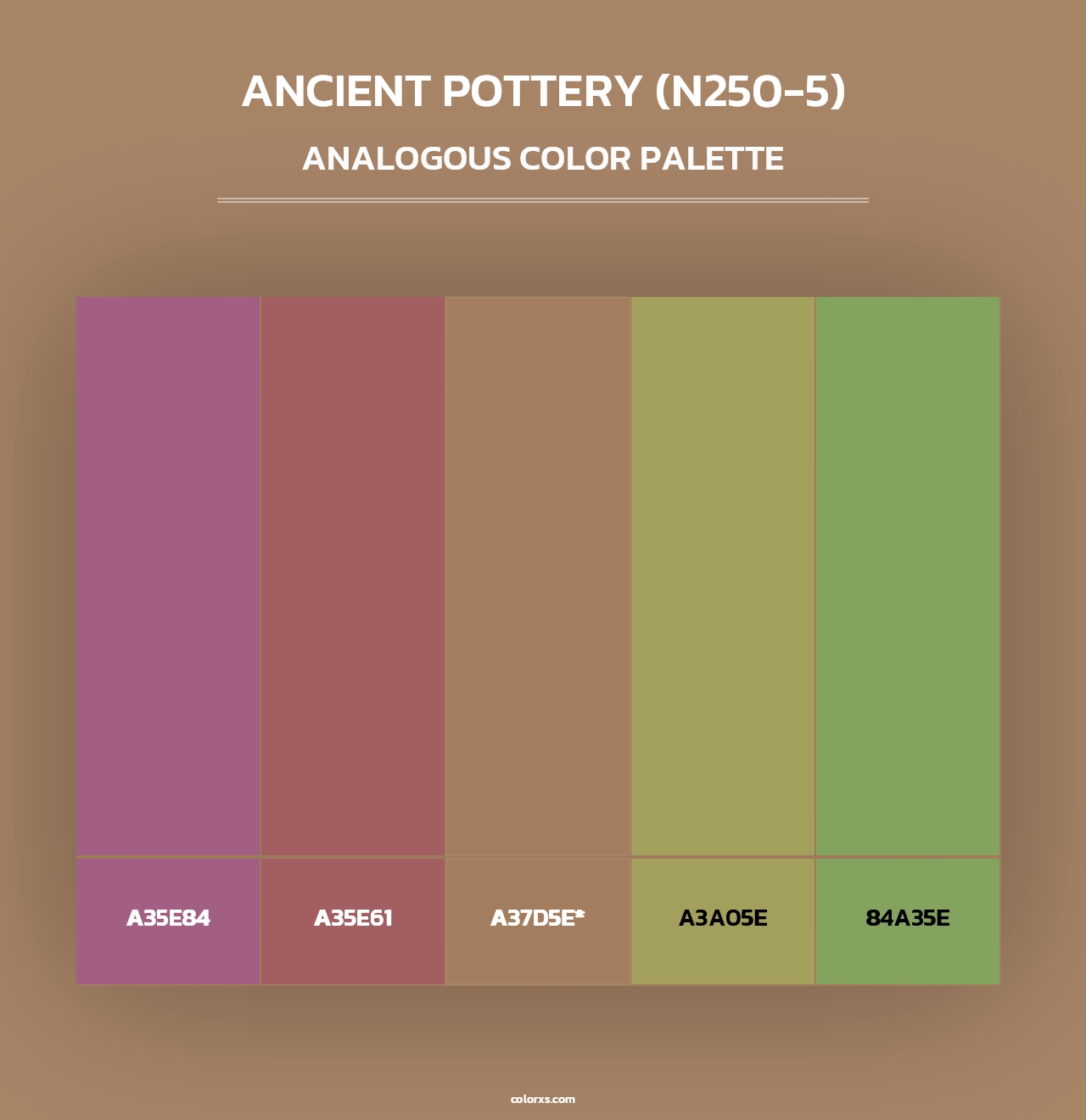 Ancient Pottery (N250-5) - Analogous Color Palette