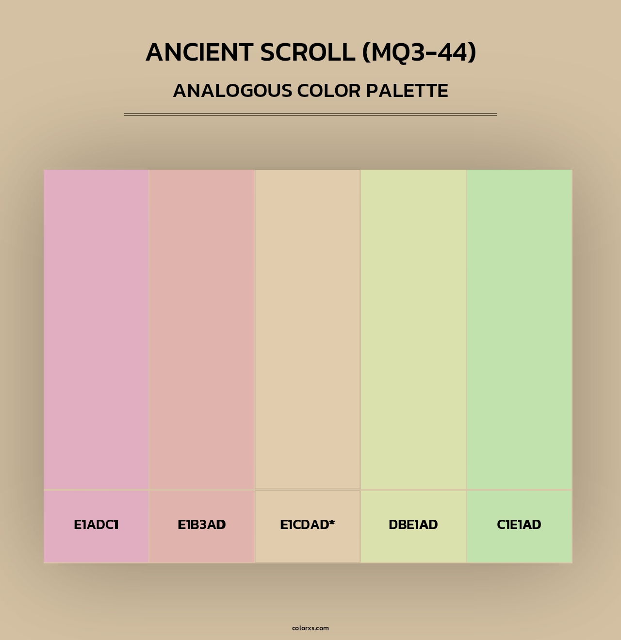Ancient Scroll (MQ3-44) - Analogous Color Palette