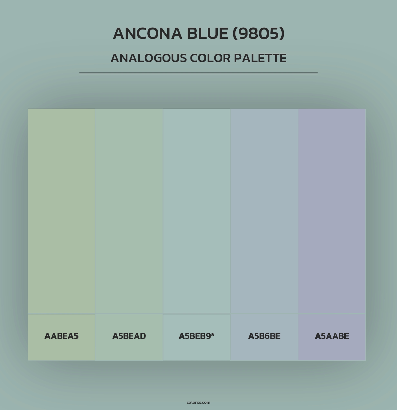 Ancona Blue (9805) - Analogous Color Palette