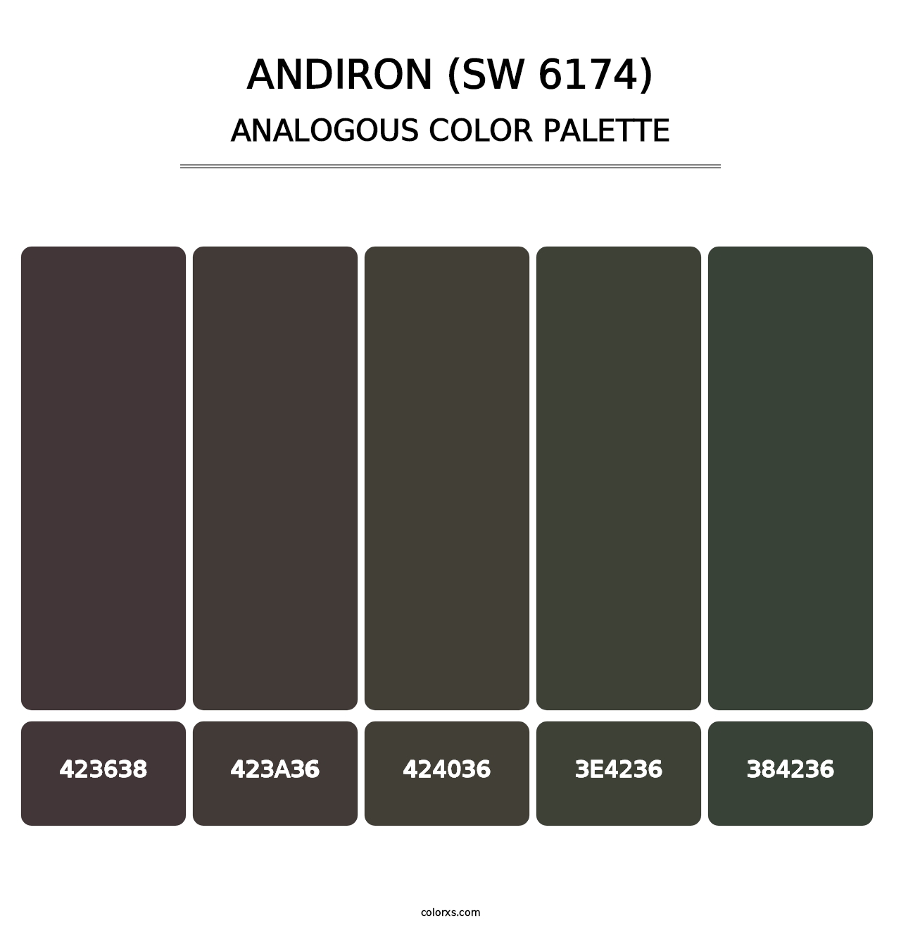 Andiron (SW 6174) - Analogous Color Palette