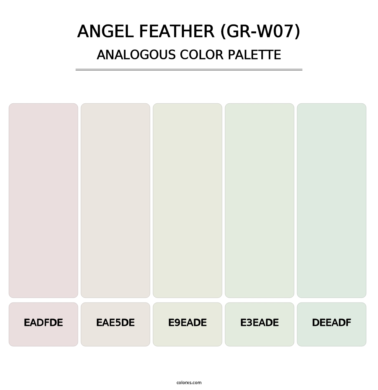 Angel Feather (GR-W07) - Analogous Color Palette