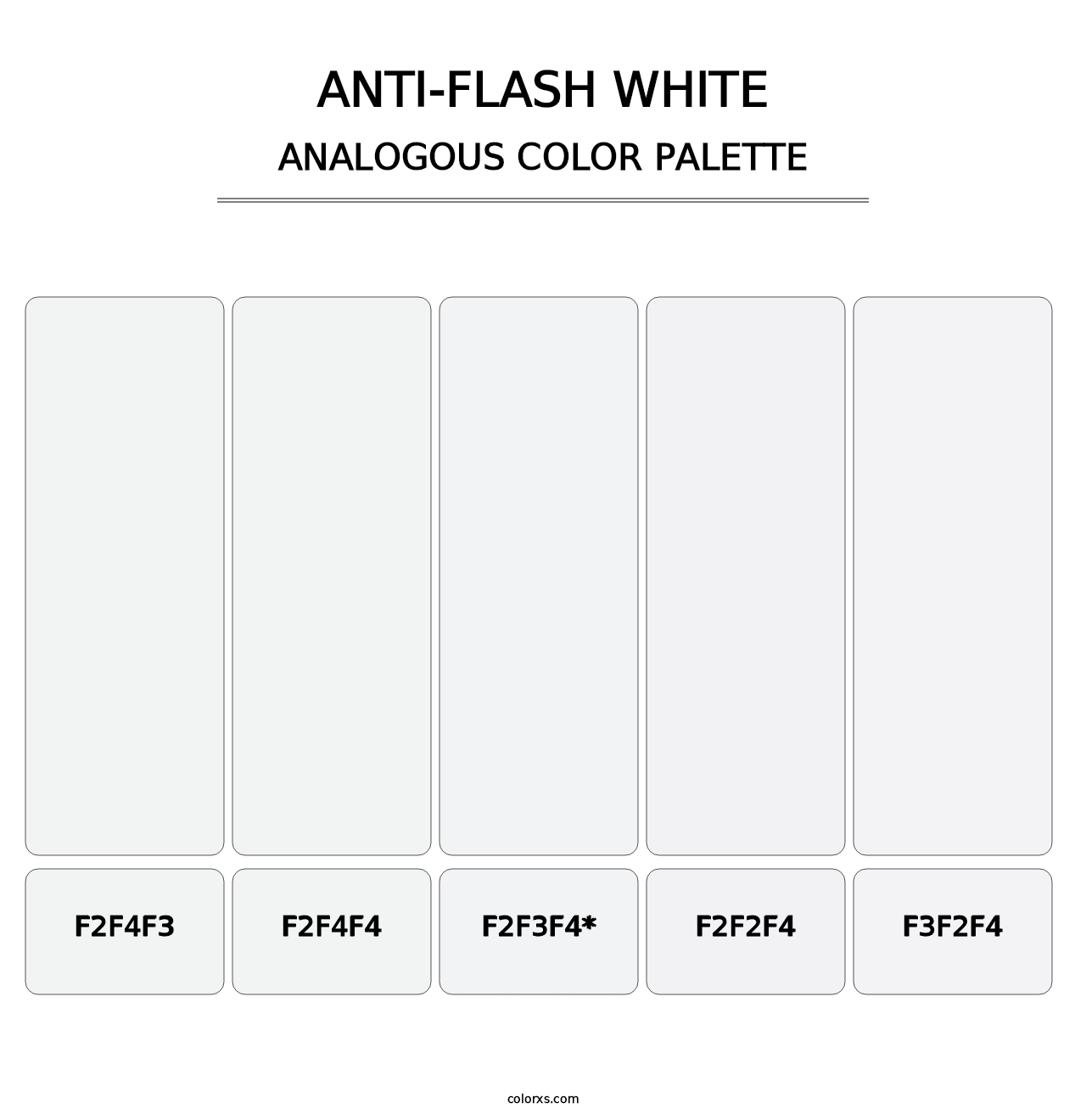 Anti-flash white - Analogous Color Palette