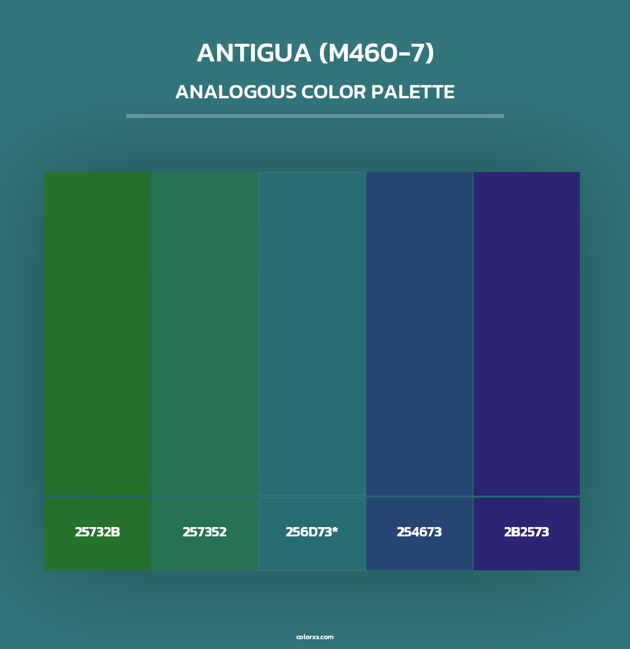 Antigua (M460-7) - Analogous Color Palette