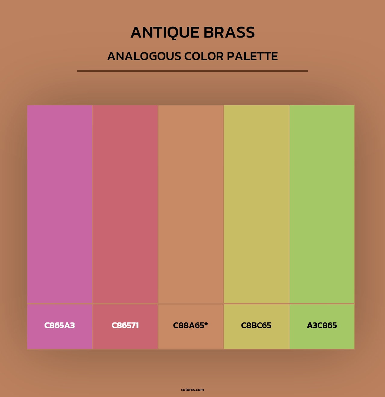 Antique Brass - Analogous Color Palette