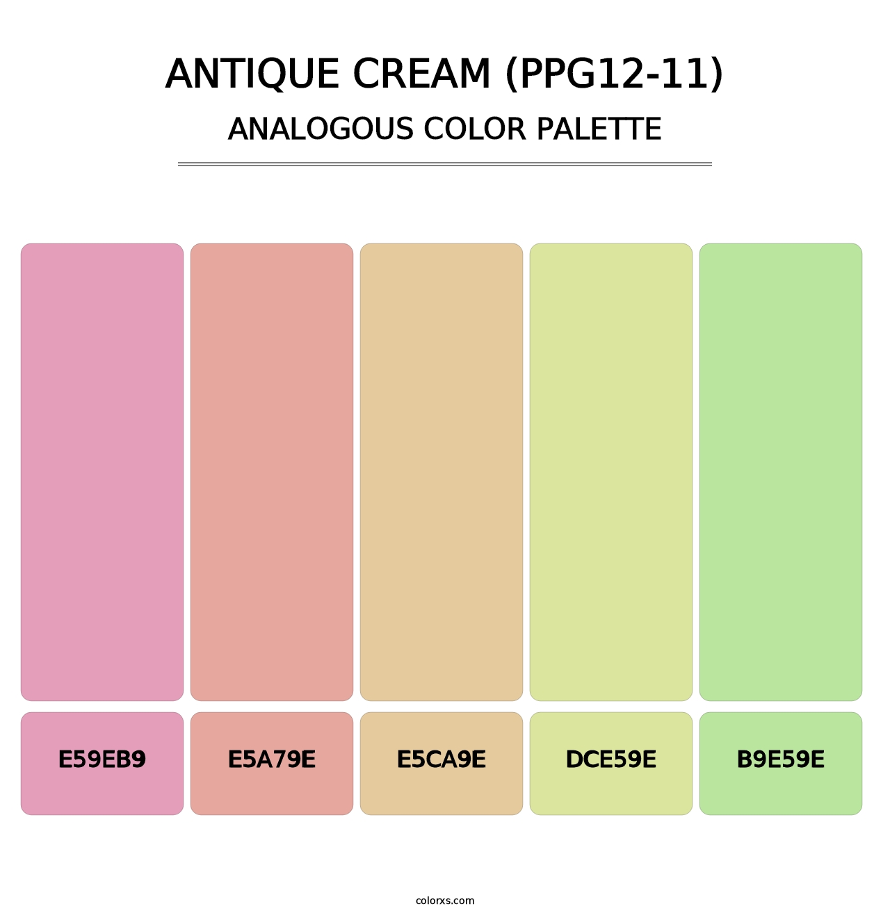 Antique Cream (PPG12-11) - Analogous Color Palette