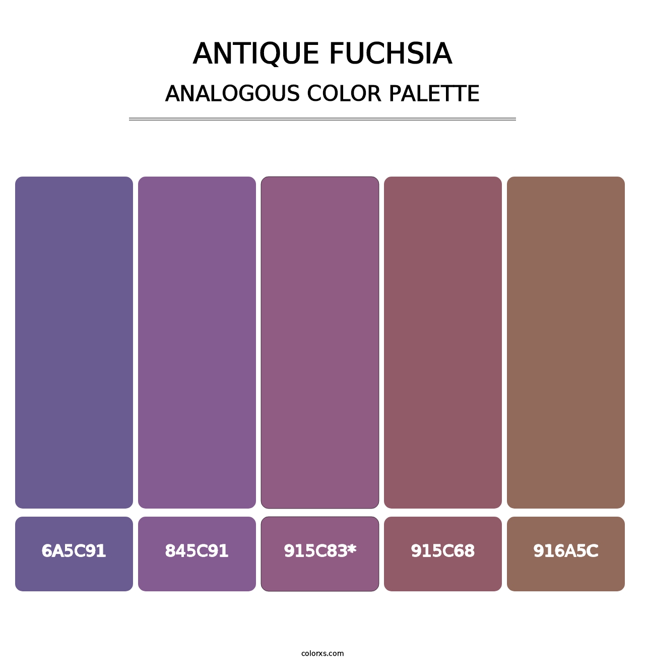 Antique Fuchsia - Analogous Color Palette