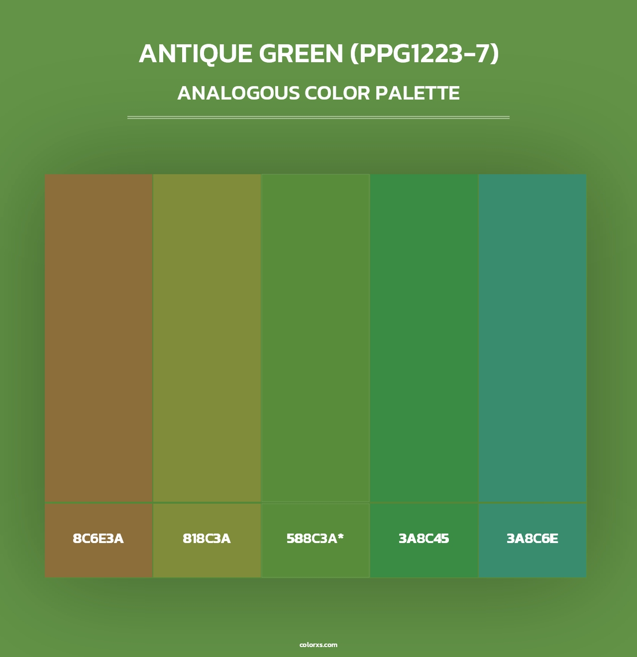 Antique Green (PPG1223-7) - Analogous Color Palette