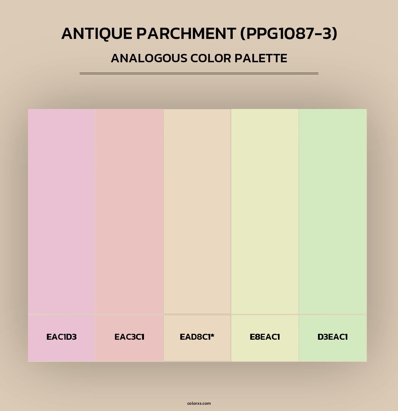 Antique Parchment (PPG1087-3) - Analogous Color Palette