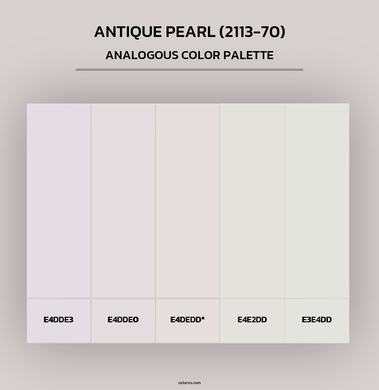 Antique Pearl (2113-70) - Analogous Color Palette