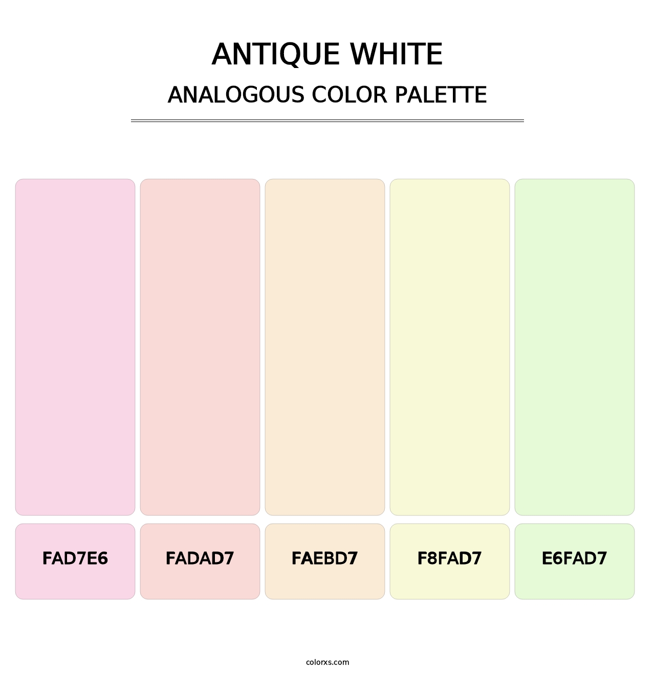 Antique White - Analogous Color Palette