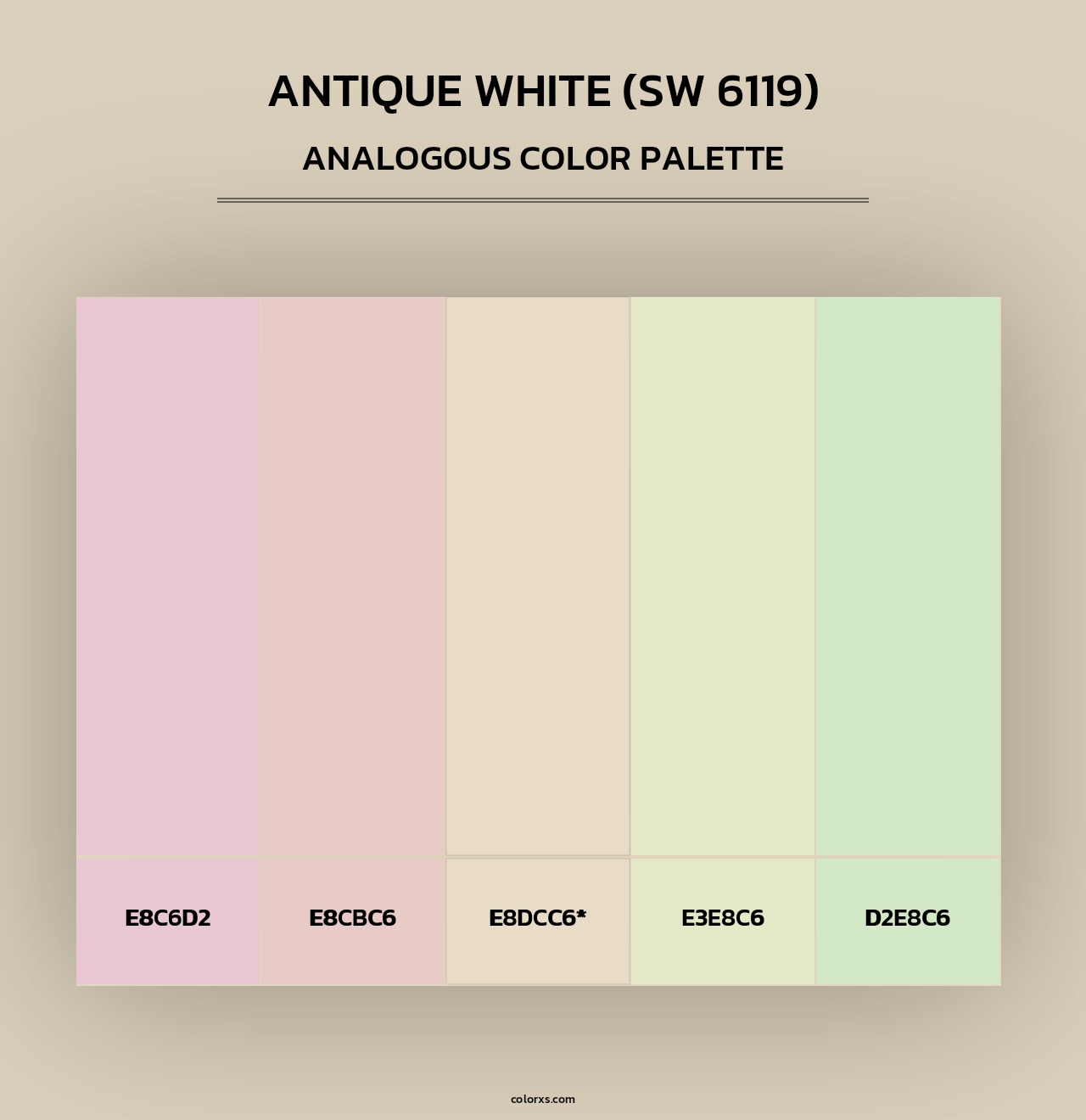 Antique White (SW 6119) - Analogous Color Palette