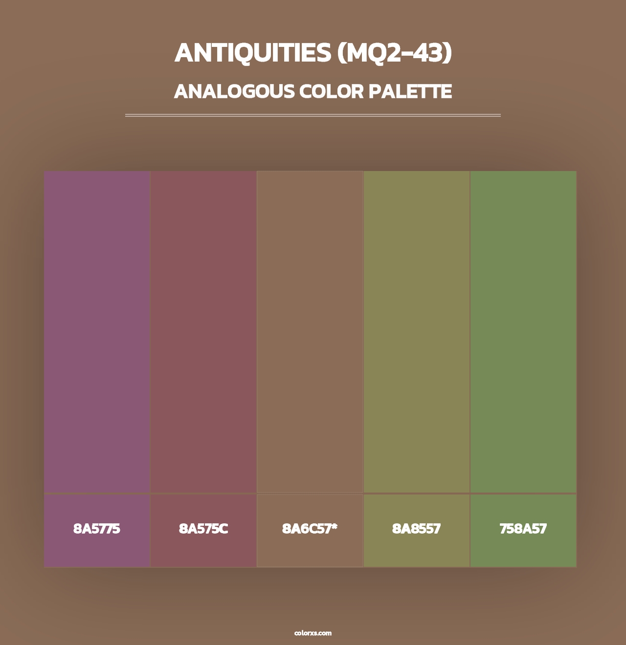 Antiquities (MQ2-43) - Analogous Color Palette