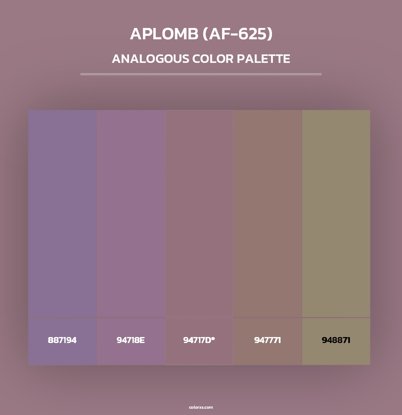 Aplomb (AF-625) - Analogous Color Palette