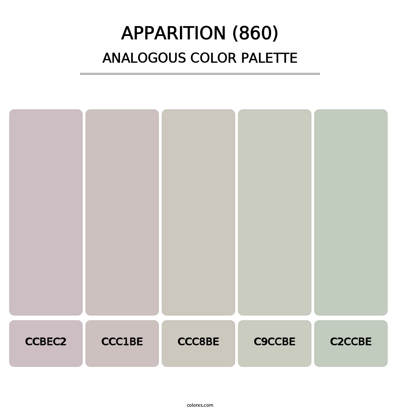 Apparition (860) - Analogous Color Palette