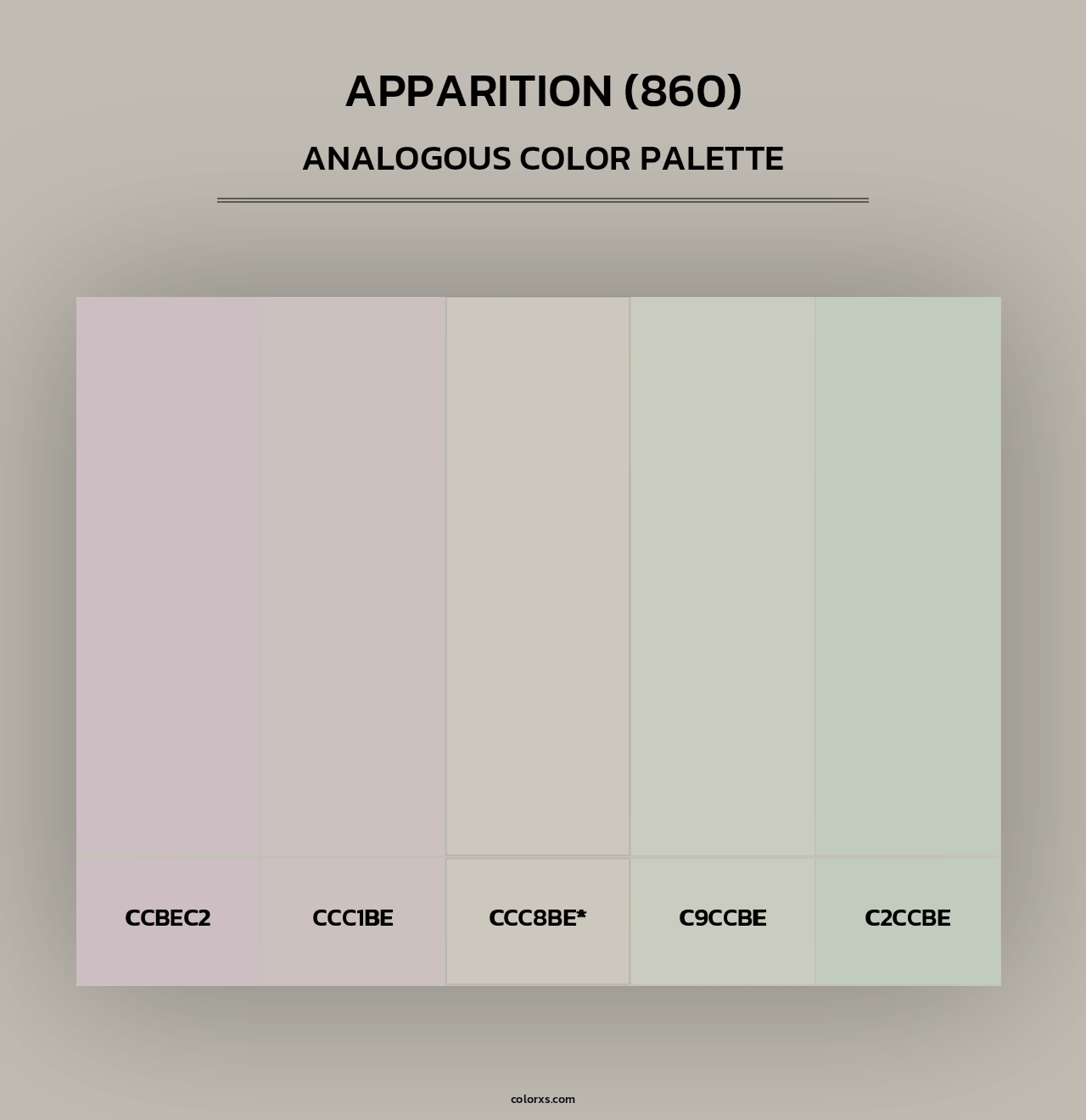 Apparition (860) - Analogous Color Palette