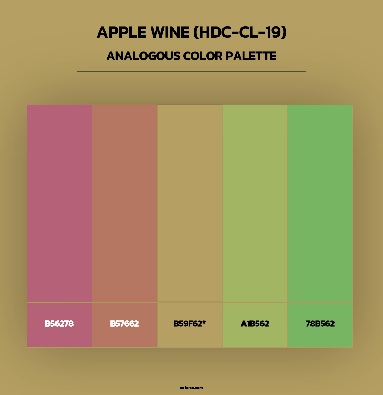 Apple Wine (HDC-CL-19) - Analogous Color Palette