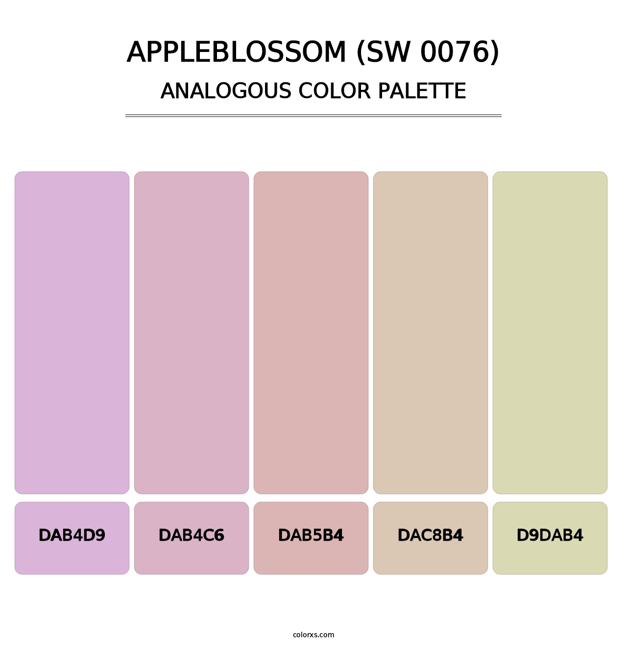 Appleblossom (SW 0076) - Analogous Color Palette