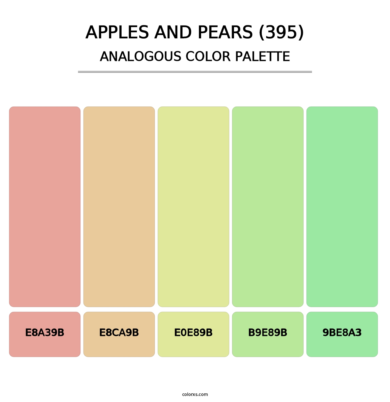 Apples and Pears (395) - Analogous Color Palette