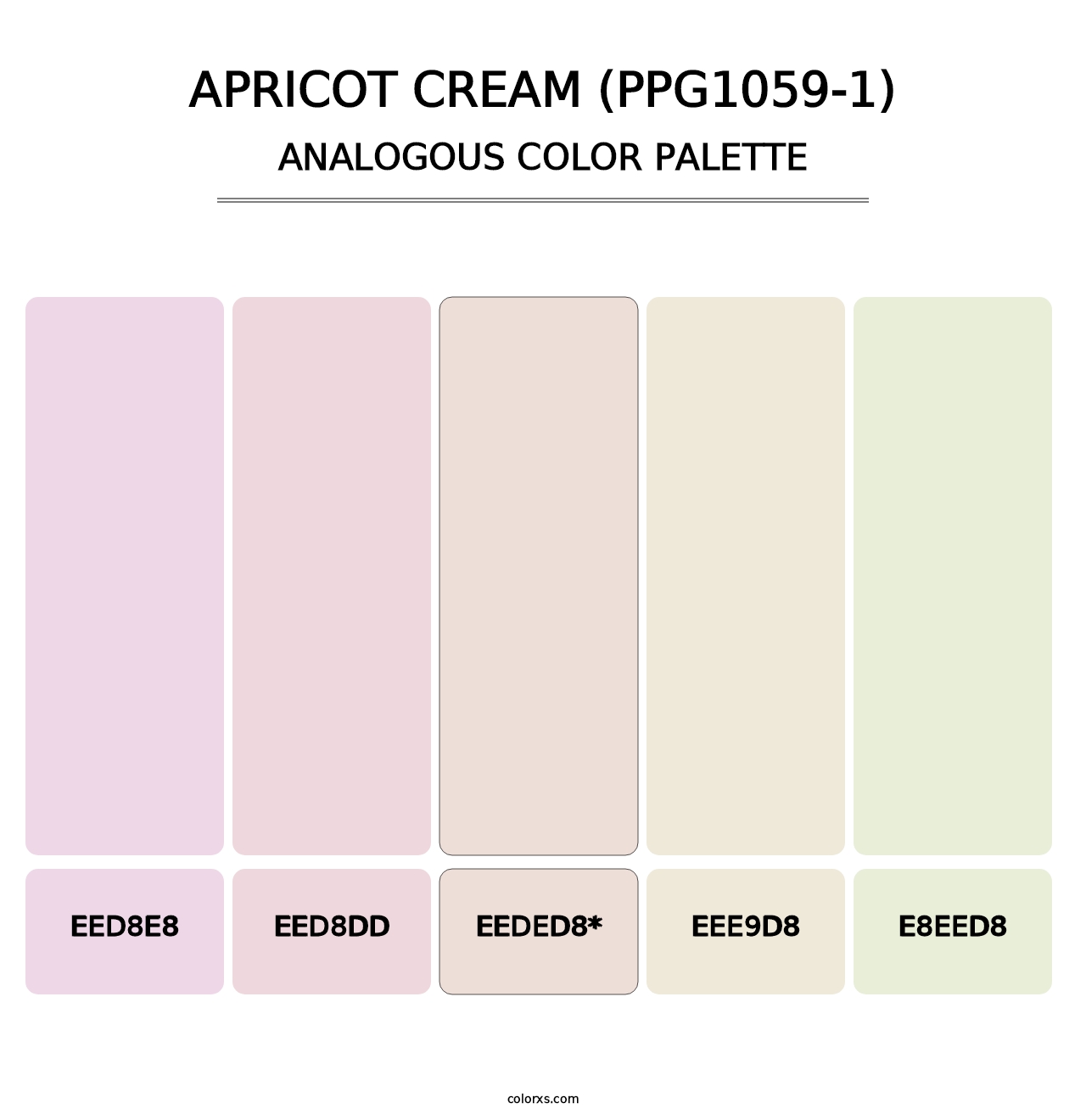 Apricot Cream (PPG1059-1) - Analogous Color Palette