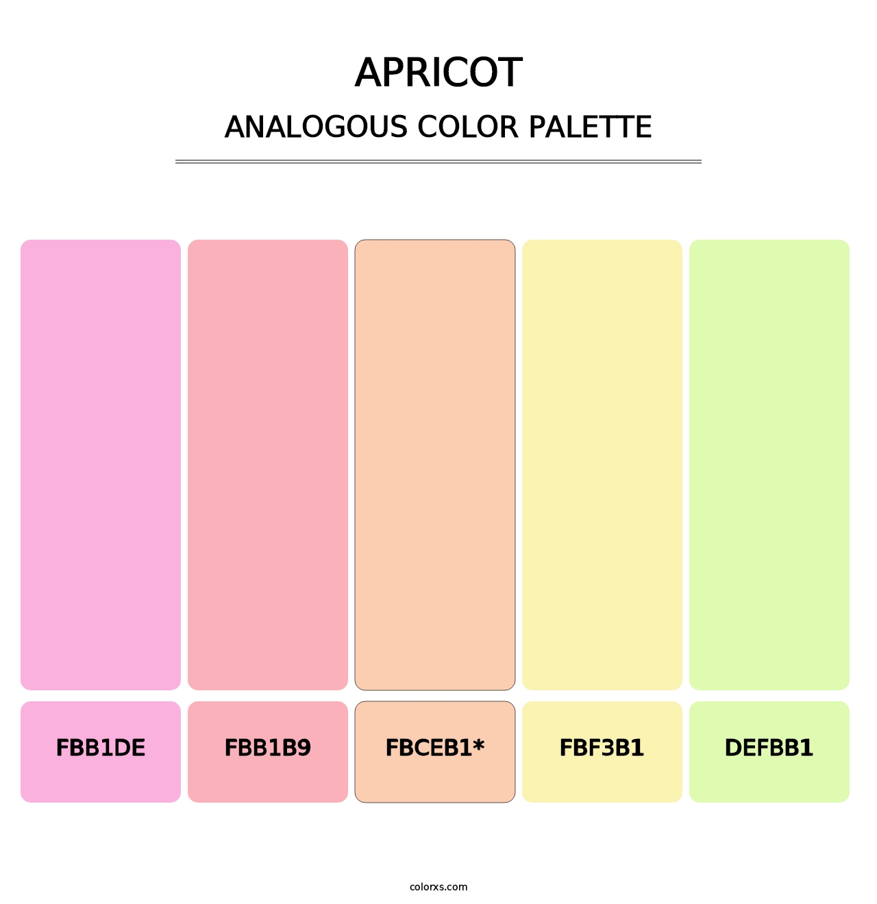 Apricot - Analogous Color Palette