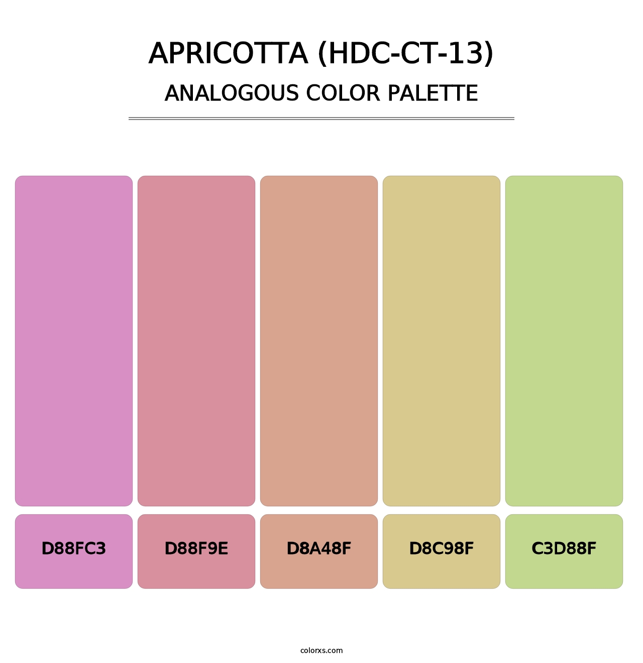 Apricotta (HDC-CT-13) - Analogous Color Palette