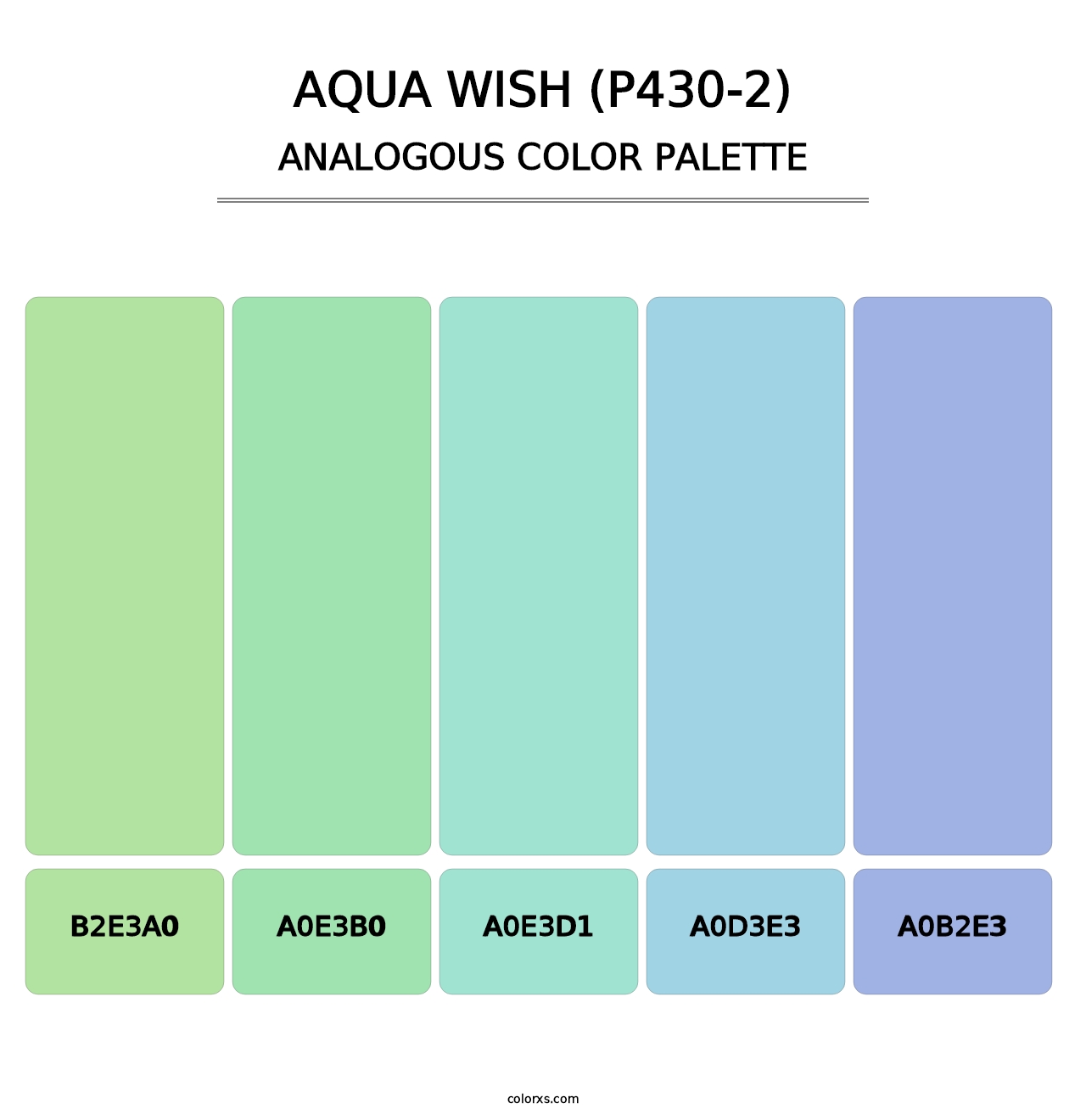 Aqua Wish (P430-2) - Analogous Color Palette