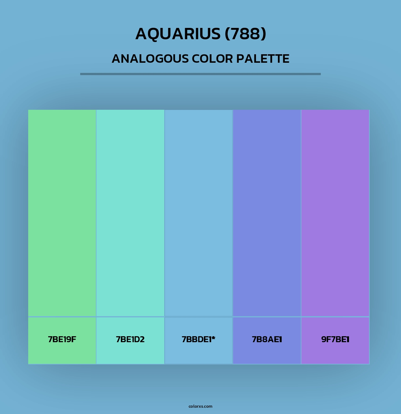 Aquarius (788) - Analogous Color Palette