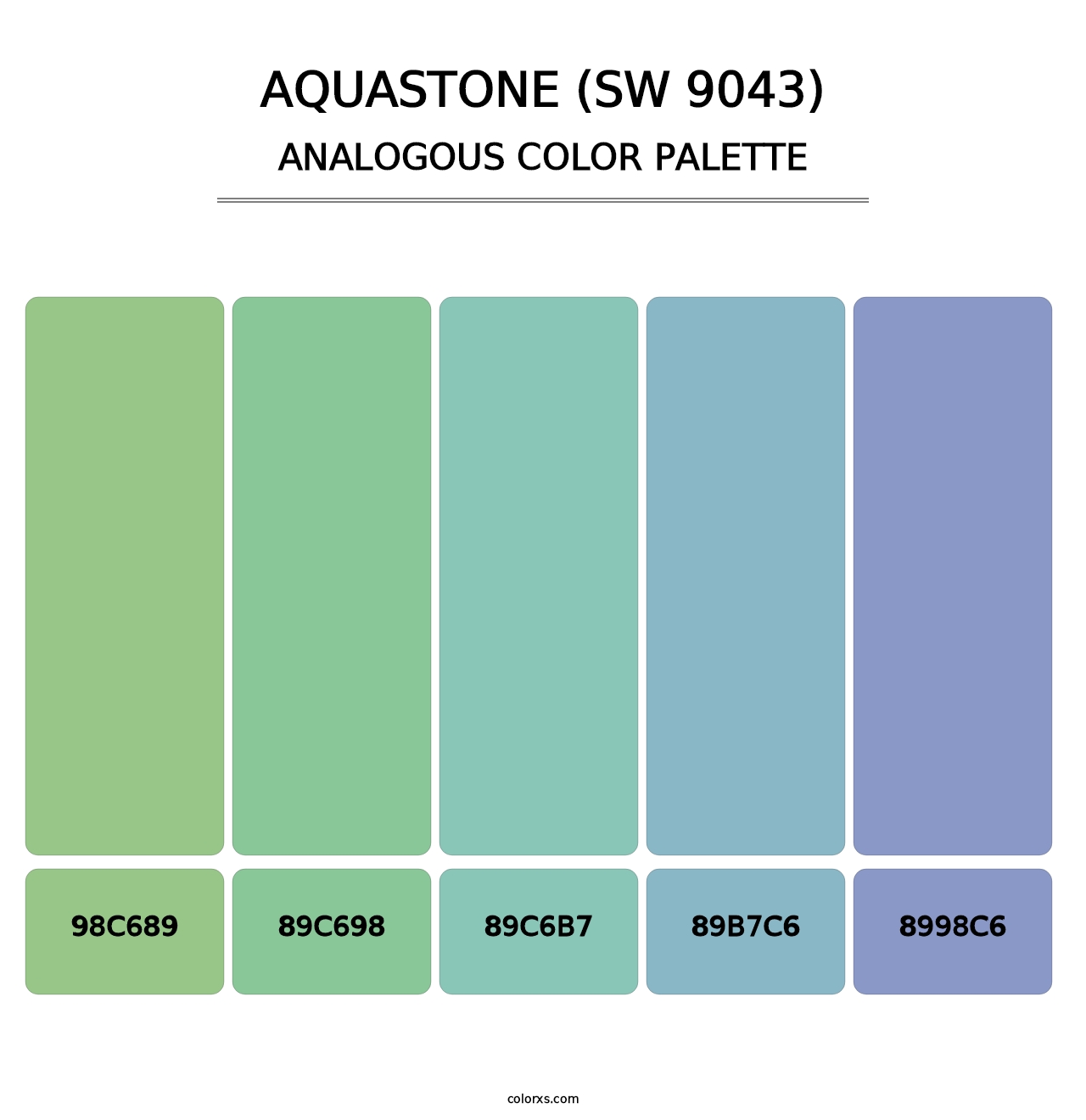 Aquastone (SW 9043) - Analogous Color Palette