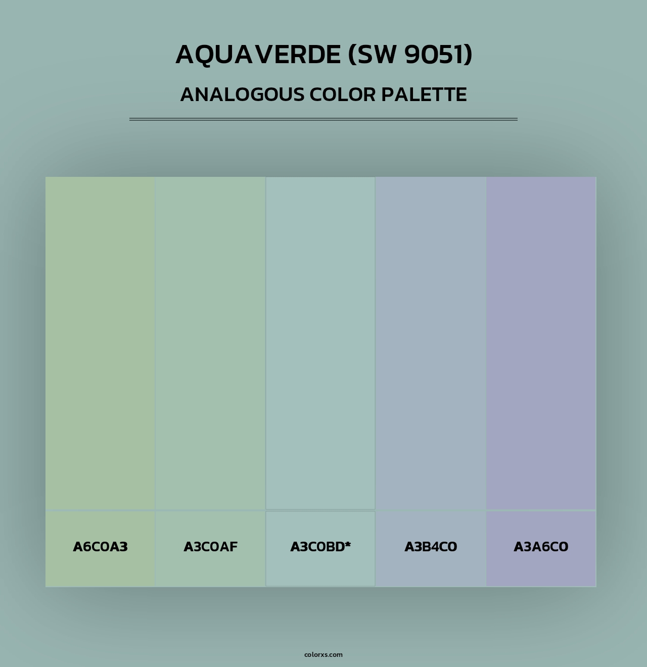 Aquaverde (SW 9051) - Analogous Color Palette