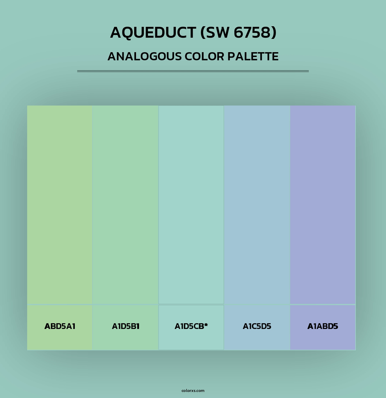 Aqueduct (SW 6758) - Analogous Color Palette