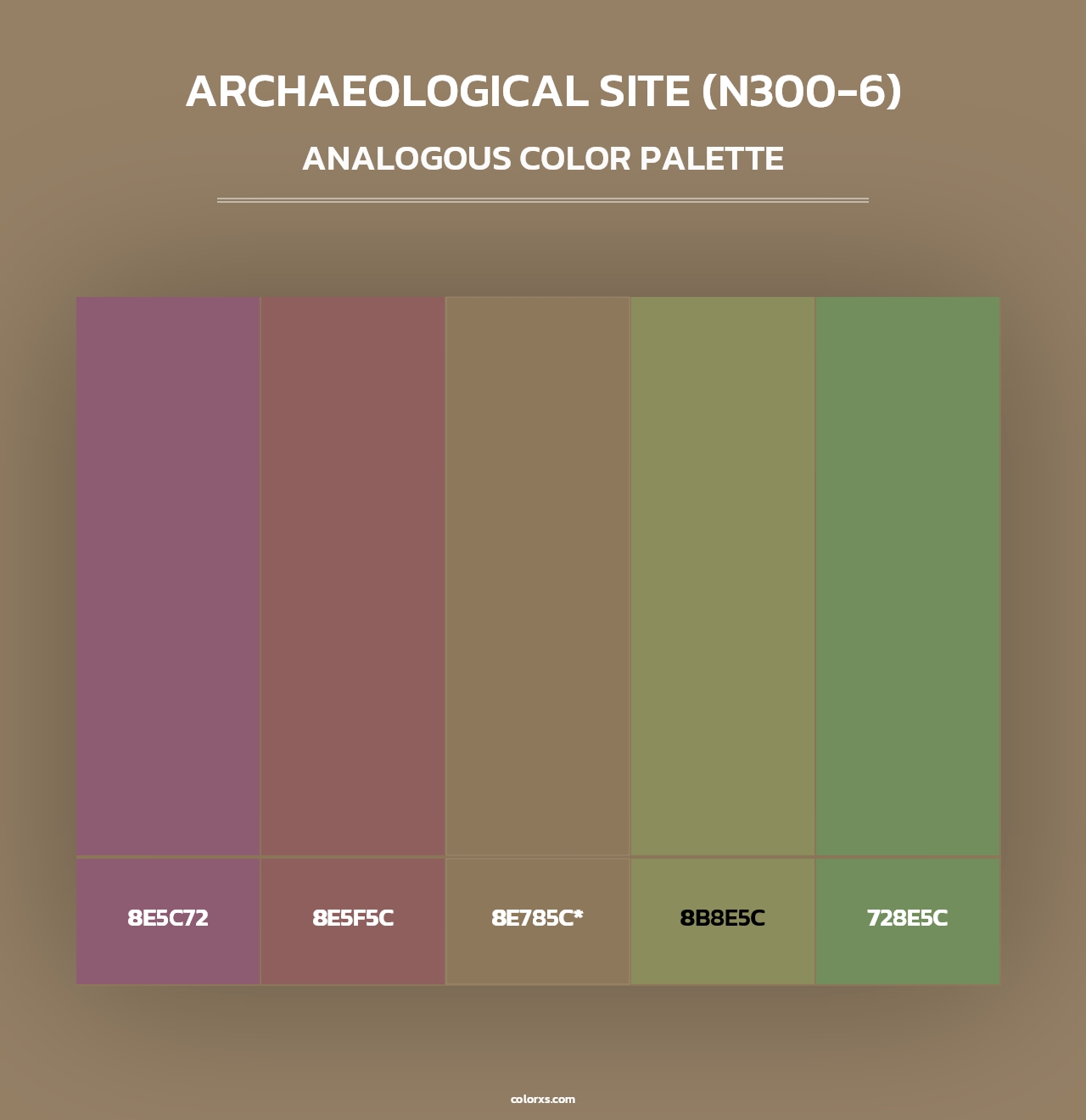Archaeological Site (N300-6) - Analogous Color Palette
