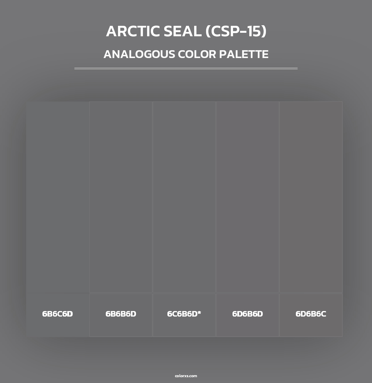 Arctic Seal (CSP-15) - Analogous Color Palette