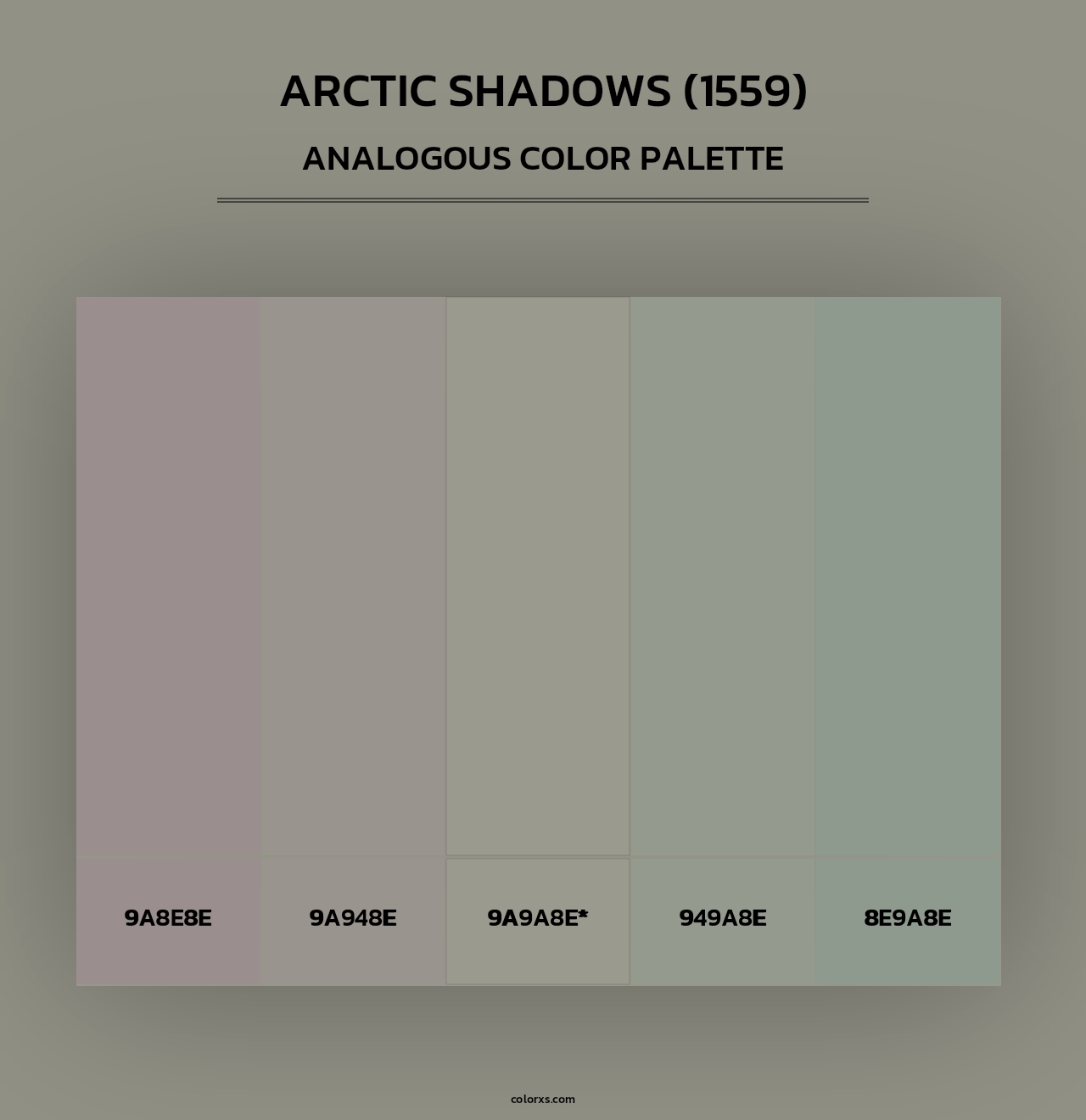 Arctic Shadows (1559) - Analogous Color Palette