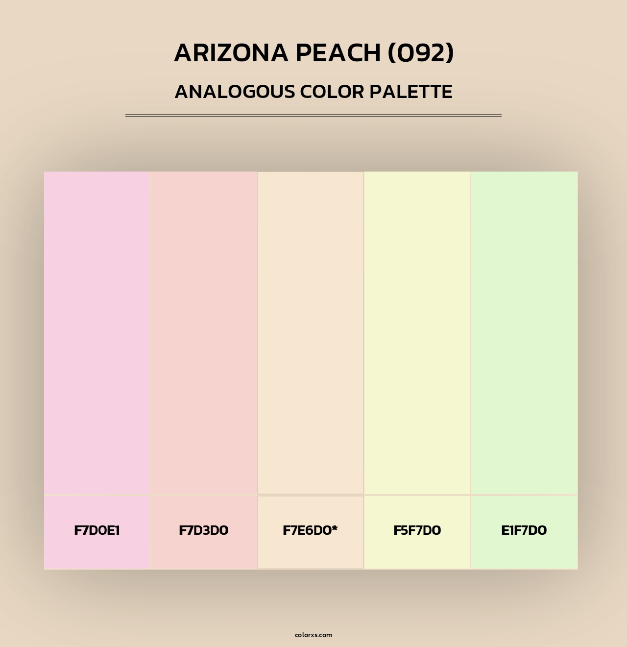 Arizona Peach (092) - Analogous Color Palette