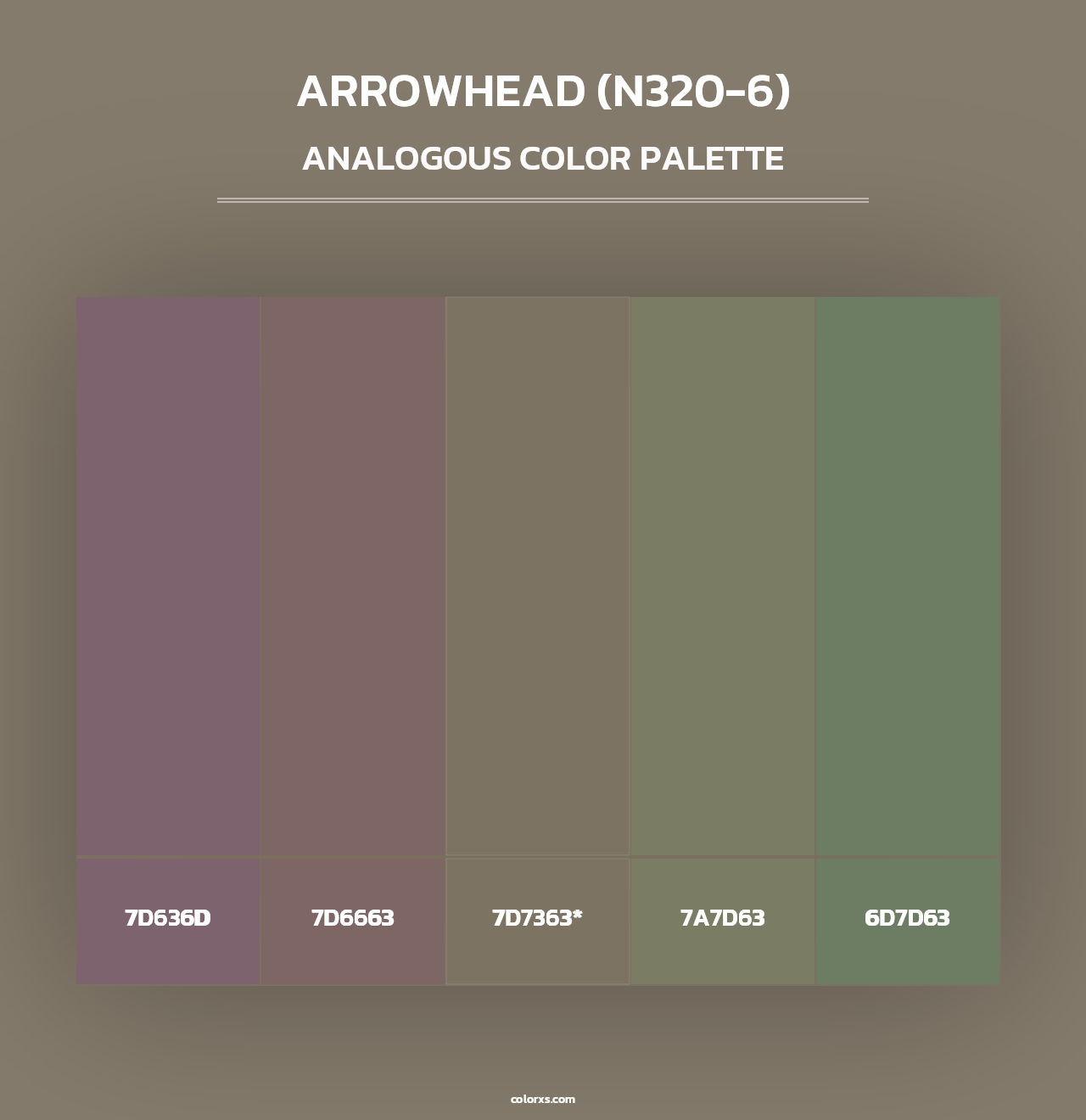 Arrowhead (N320-6) - Analogous Color Palette