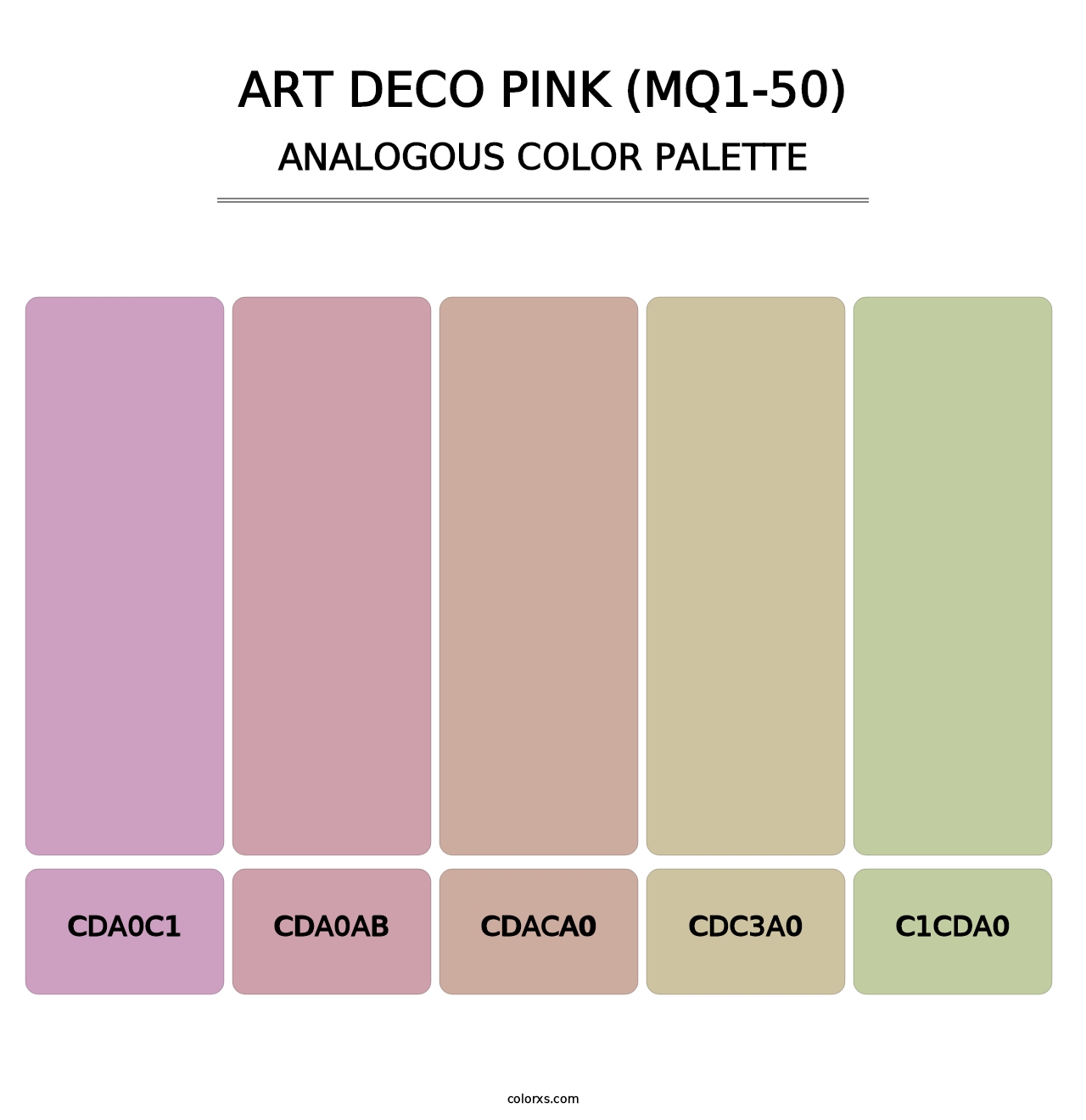 Art Deco Pink (MQ1-50) - Analogous Color Palette