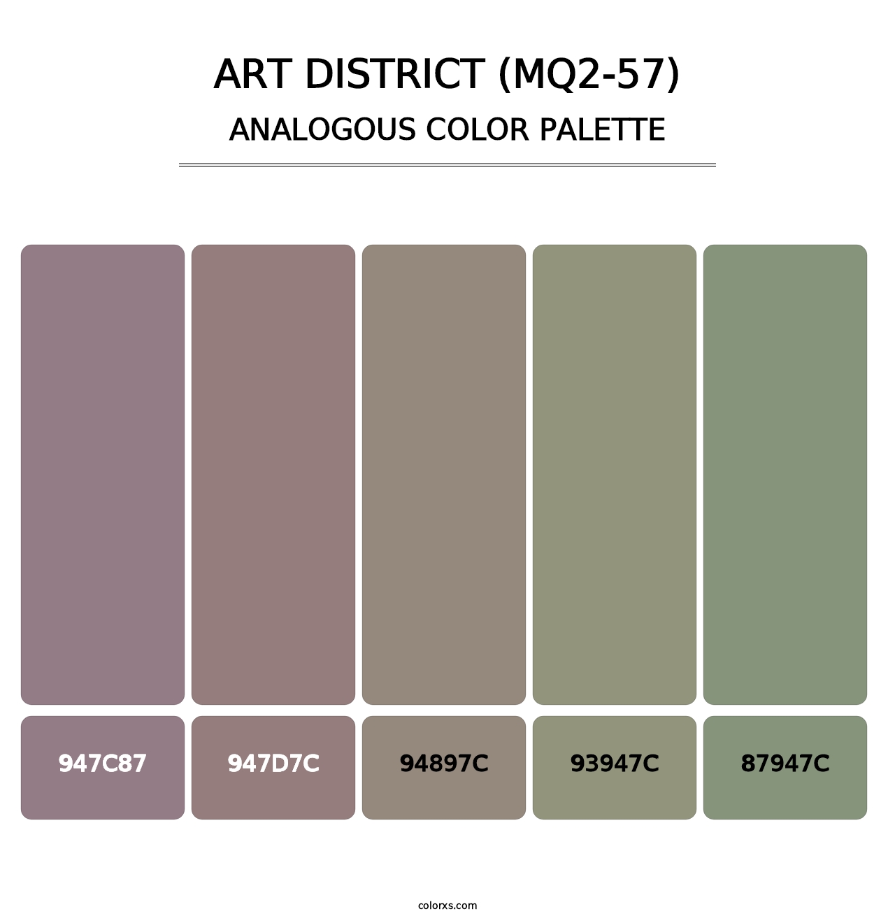 Art District (MQ2-57) - Analogous Color Palette
