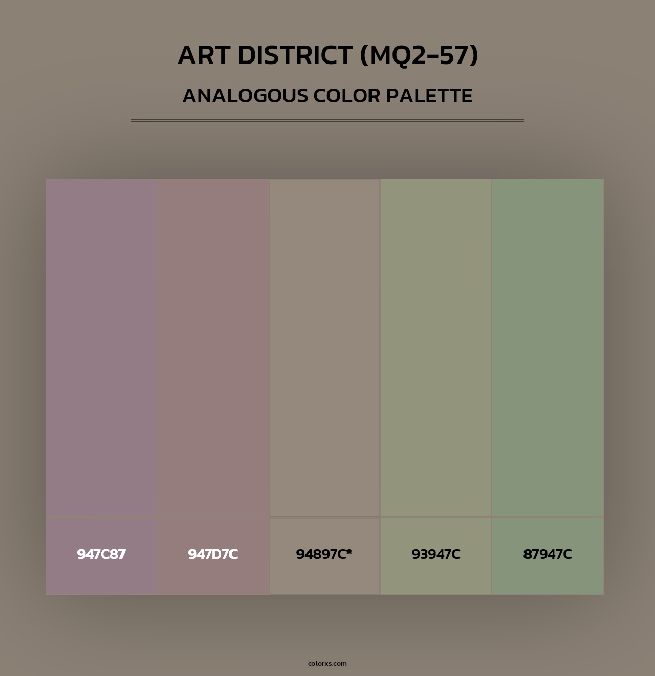 Art District (MQ2-57) - Analogous Color Palette