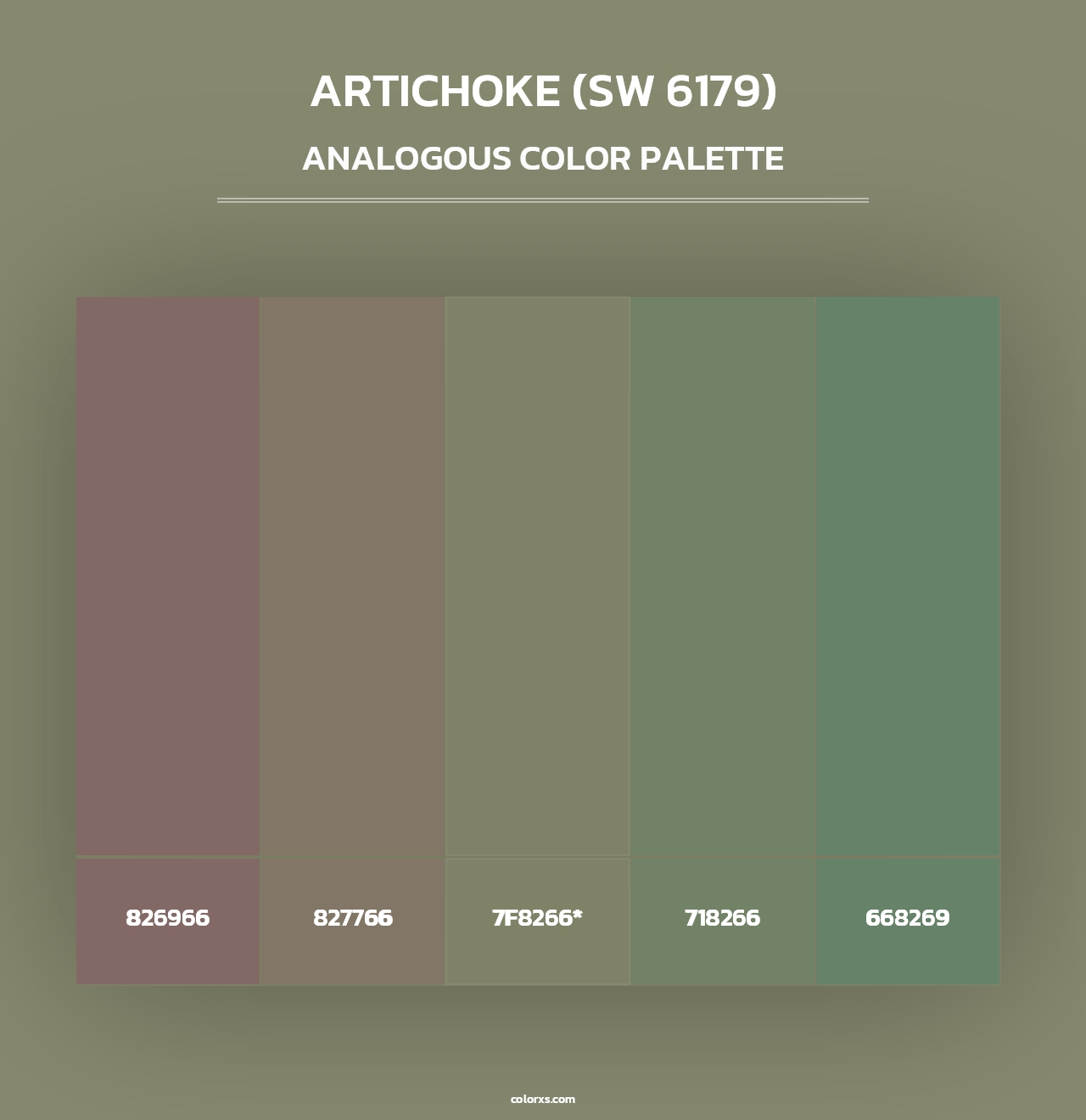 Artichoke (SW 6179) - Analogous Color Palette