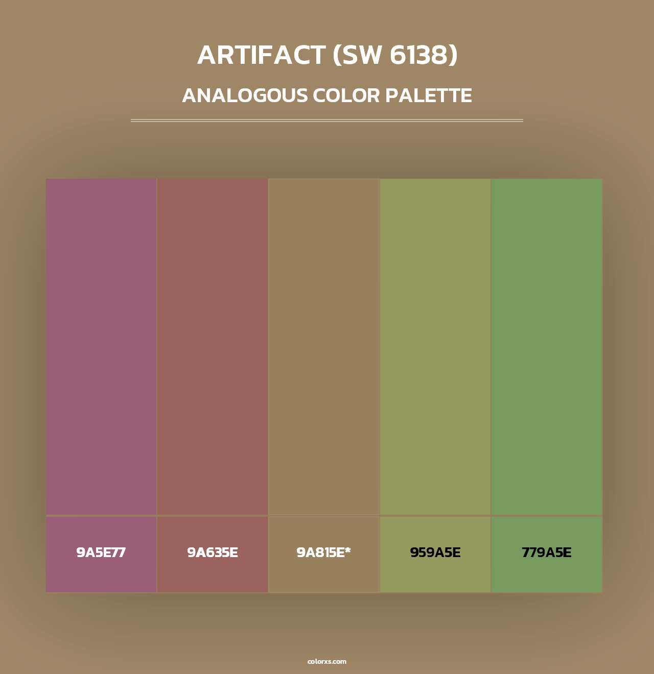 Artifact (SW 6138) - Analogous Color Palette