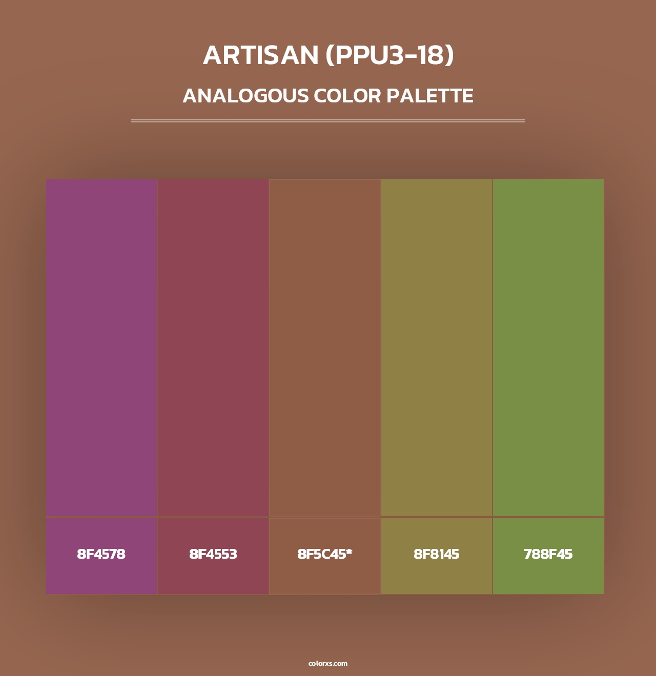 Artisan (PPU3-18) - Analogous Color Palette