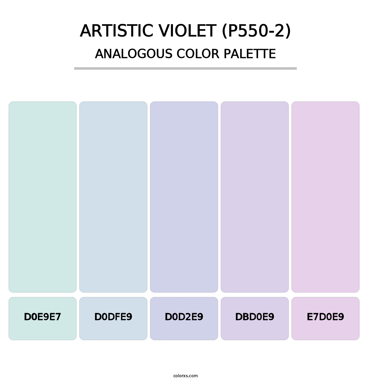 Artistic Violet (P550-2) - Analogous Color Palette