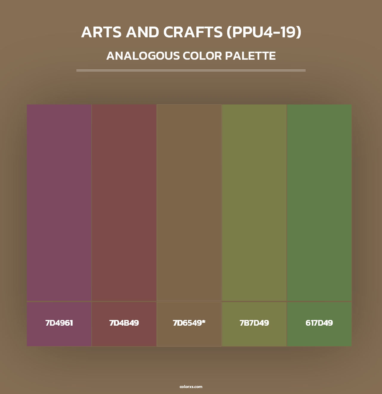 Arts And Crafts (PPU4-19) - Analogous Color Palette