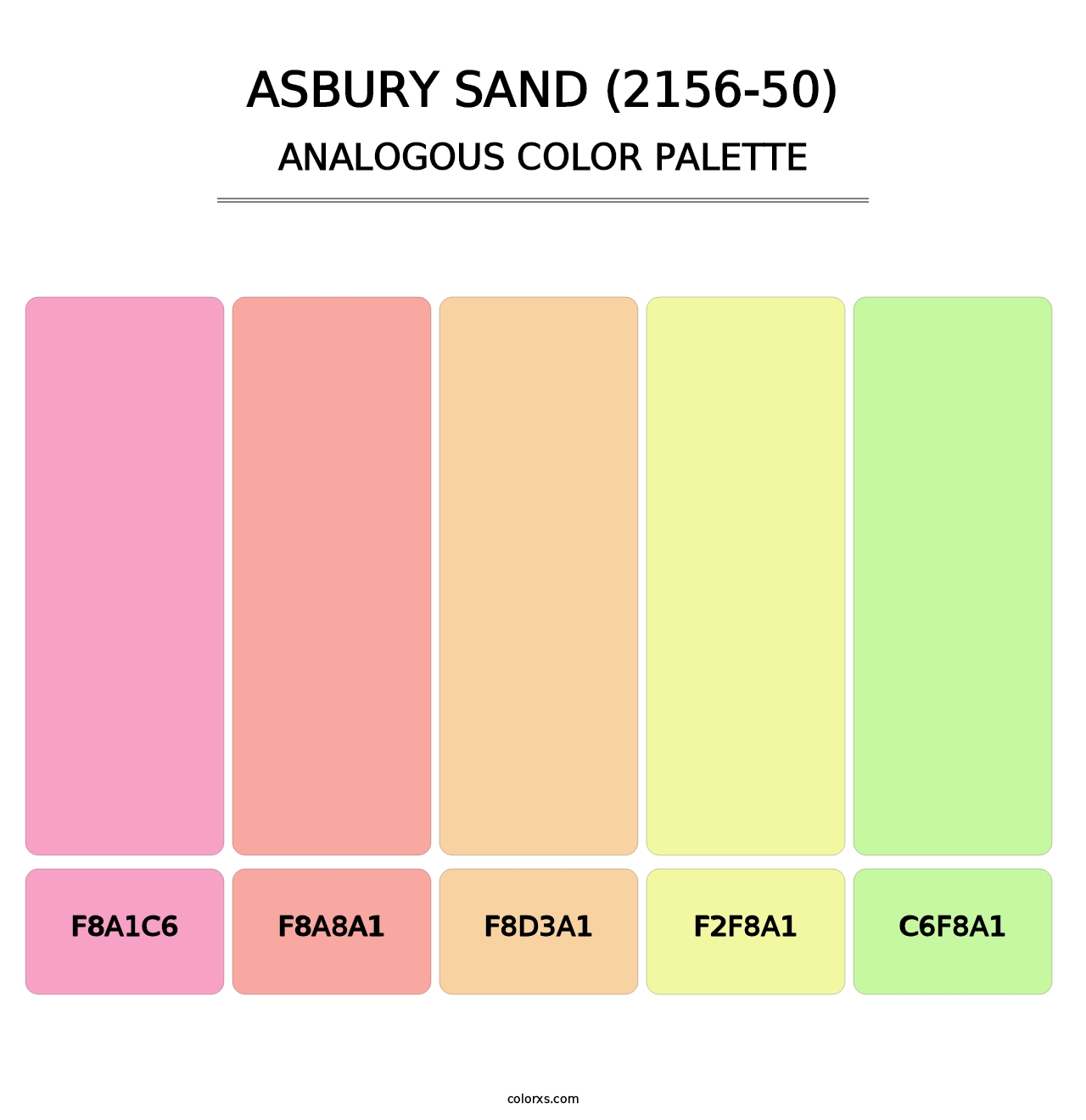 Asbury Sand (2156-50) - Analogous Color Palette