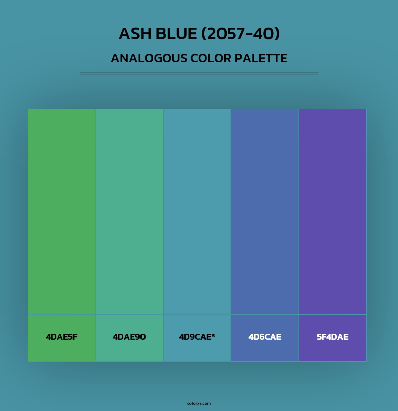 Ash Blue (2057-40) - Analogous Color Palette
