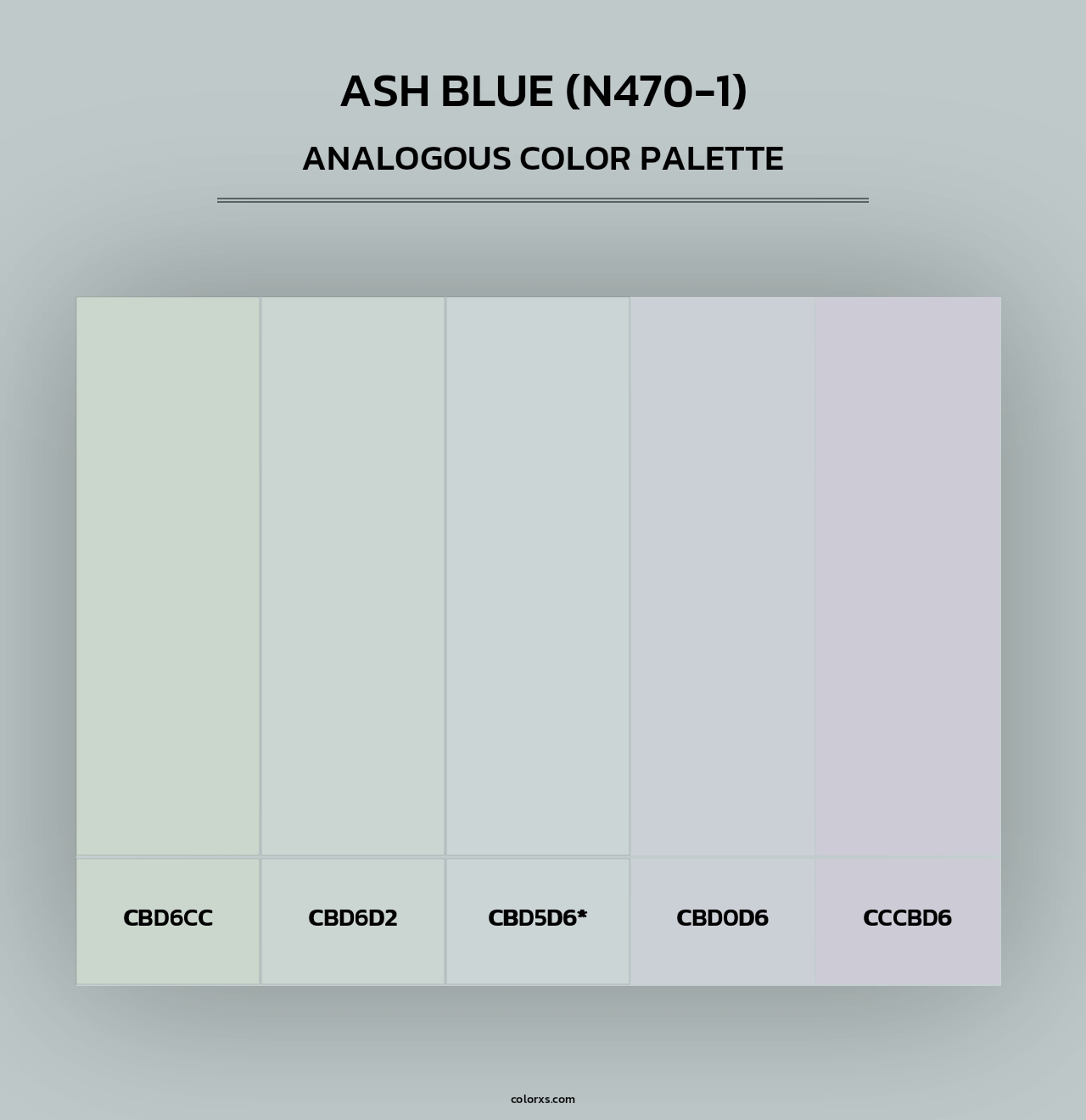 Ash Blue (N470-1) - Analogous Color Palette
