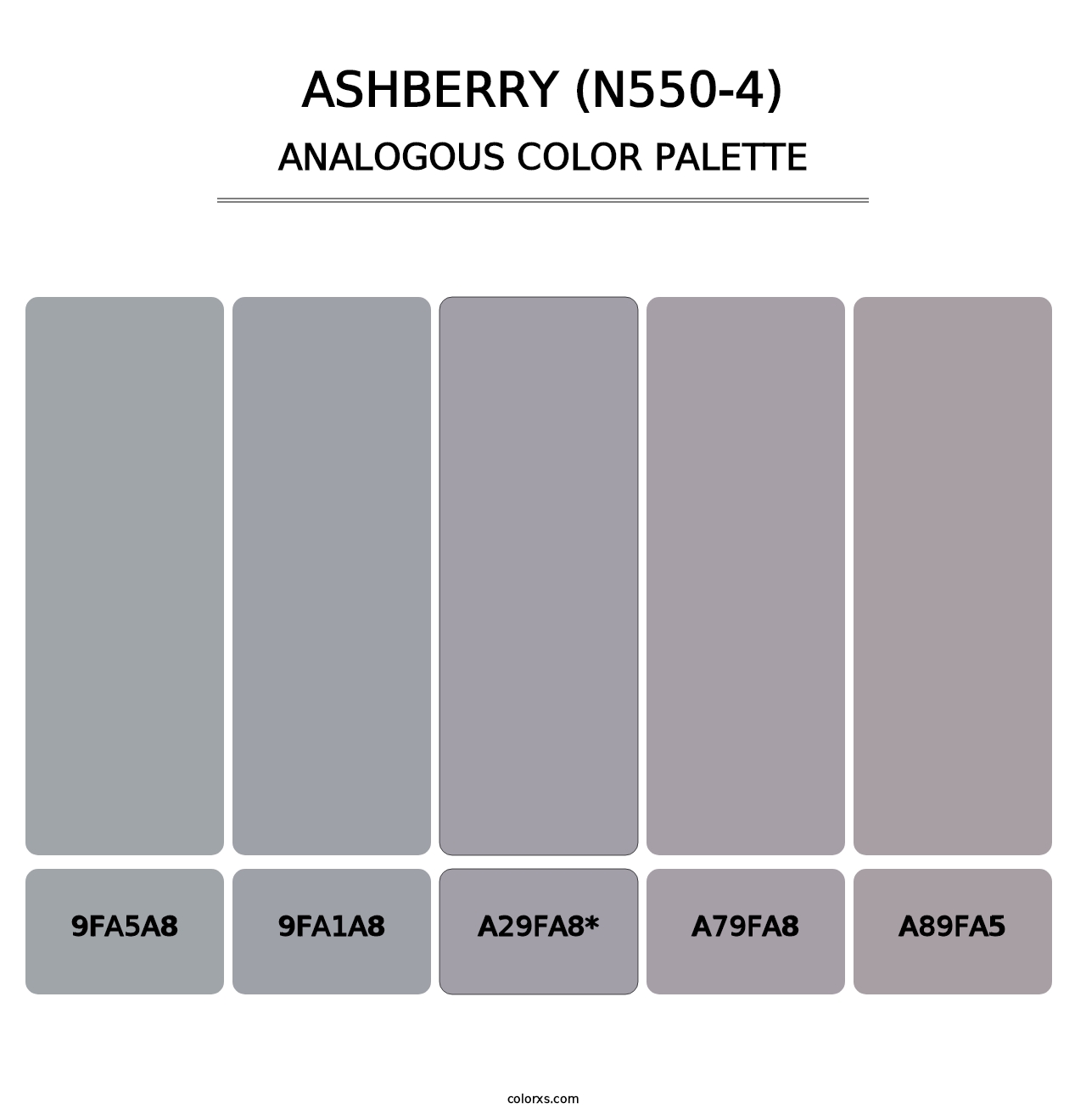Ashberry (N550-4) - Analogous Color Palette
